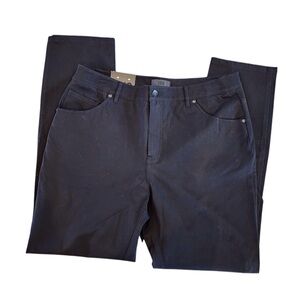 New ERIC Dress Pants Ladies Sz 14 Skinny Fit Black Regular Rise Stretch Comfort